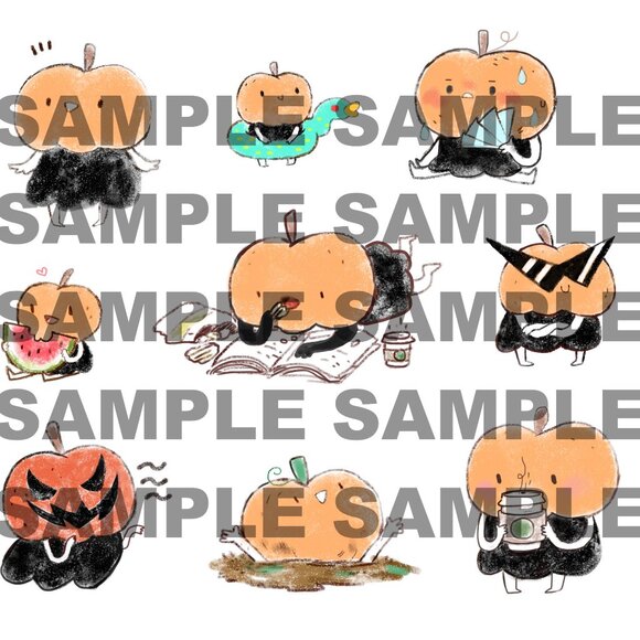 Kobocha! - mini vinyl sticker pack for journaling - Picture 2 of 2